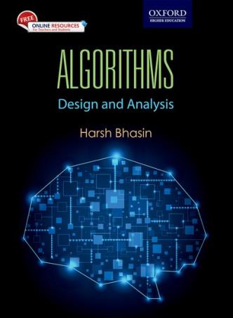 Book cover number 1 for Algorithms : Design And Analysis written by Harsh Bhasin published by Oxford University Press