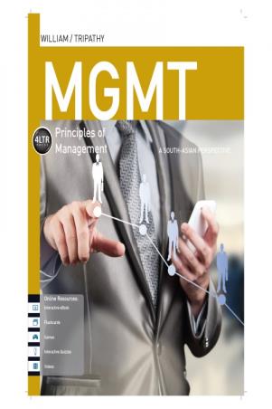 Book cover number 1 for MGMT : Priciples Of Management written by Tripathy, Williams published by Cengage Learning India Private Limited