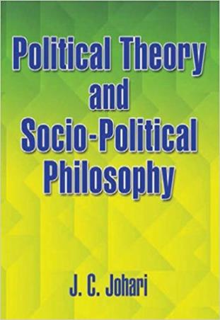Book cover number 1 for Political Theory And Socio-Political Philosophy written by J. C. Johari published by Sterling Publishers Private Limited