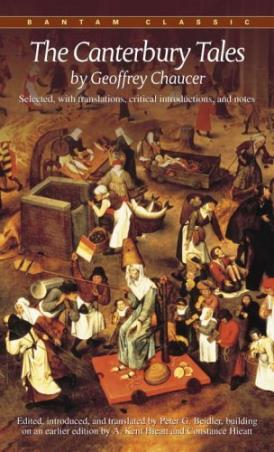 Book cover number 1 for The Canterbury Tales written by Geoffrey Chaucer published by Bantam Books