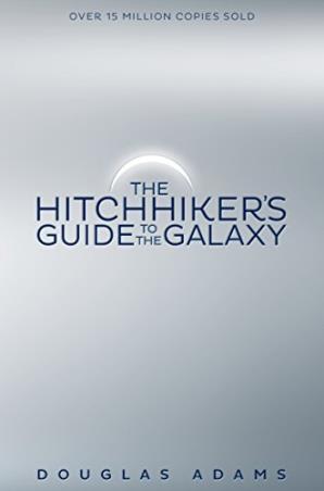 Book cover number 1 for The Hitchhikers Guide To The Galaxy written by Douglas Adams published by Pan Macmillan