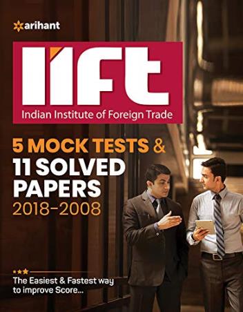 Book cover number 1 for IIFT 5 Mock Tests & 10 Solved Papers (2018-2008) written by R. K. Jha published by Arihant Publications (India) Limited