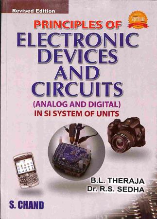 Book cover number 1 for Principles Of Electronic Devices And Circuits written by B. L. Theraja, R. S. Sedha published by S. Chand Publishing