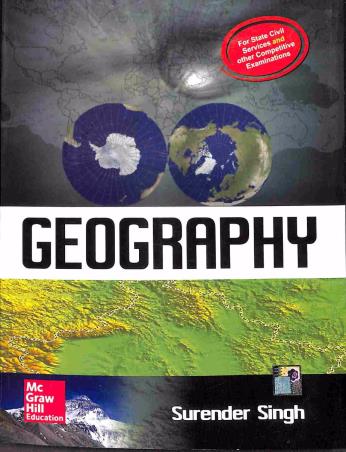 Book cover number 1 for Geography written by Surender Singh published by McGraw Hill Education Private Limited
