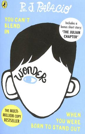 Book cover number 1 for Wonder written by R. J. Palacio published by Puffin
