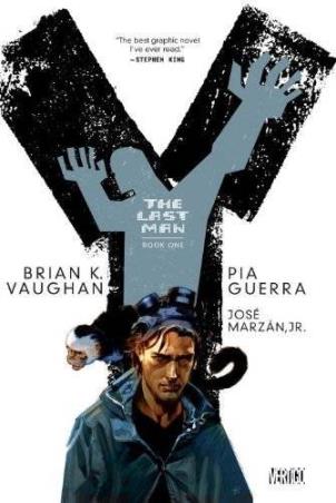 Book cover number 1 for Y : The Last Man Book One written by Brian K. Vaughan published by Vertigo