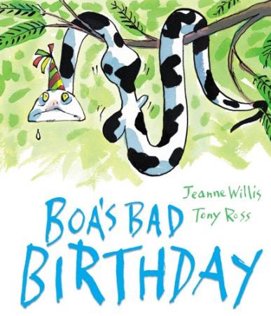 Book cover number 1 for Boas Bad Birthday written by Jeanne Willis published by Random House