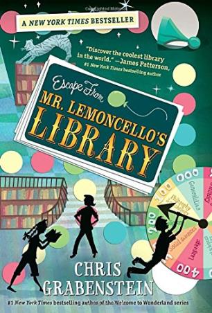 Book cover number 1 for Escape From Mr Lemoncello's Library written by Chris Grabenstein published by Penguin Random House