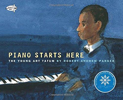 Book cover number 1 for Piano Starts Here written by Robert A. Parker published by Dragonfly Books