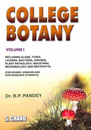 Book cover number 1 for College Botany Volume 1 written by B. P. Pandey published by S. Chand Publishing