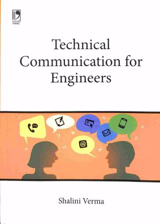 Book cover number 1 for Technical Communication Engineers written by Shalini Verma published by Vikas Publishing House Pvt Ltd