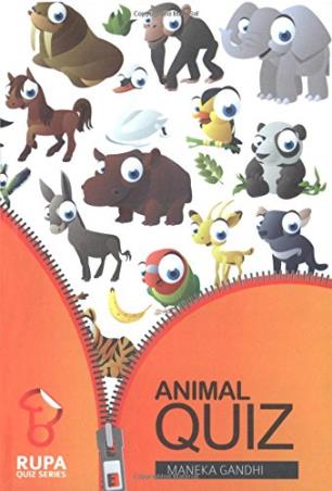 Book cover number 1 for Animal Quiz written by Maneka Gandhi published by Rupa Publications India