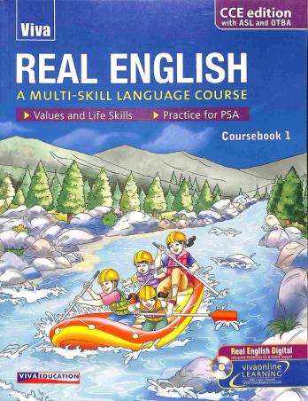 Book cover number 1 for Real English Coursebook 1 CCE (A Multi - Skill Language Course) written by Brinder Aulakh published by Viva Education