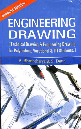 Book cover number 1 for Engineering Drawing (Bengali) written by B. Bhattacharya, S. Dutta published by Aryan Publishing House