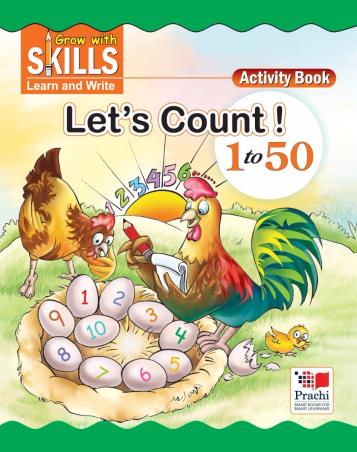 Book cover number 1 for Let's Count! 1-50 written by D. K. Sharma published by Prachi (India) Pvt. Ltd.