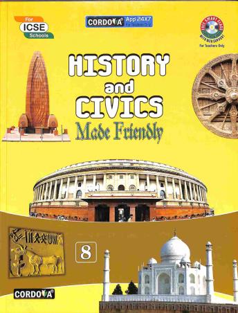 Book cover number 1 for History And Civics Class 8 written by Geeta Chadha Yadav published by Cordova Publications Pvt. Ltd.