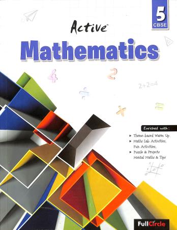 Book cover number 1 for Active Mathematics 5 written by D. K. Bhattacharya published by Full Circle Education Pvt Ltd