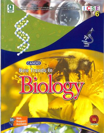 Book cover number 1 for Candid New Trends In Biology Class 6 (ICSE) NEP 2020 / NCF 2023 written by Pradeep Singh, Chanda Roy published by Evergreen Publications (India) Ltd.