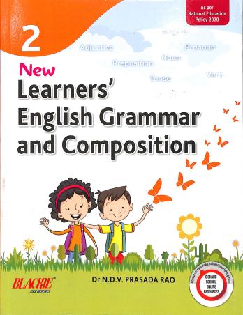 Book cover number 1 for New Learners' English Grammar And Composition 2 (NEP 2020) written by N. D. V. Prasada Rao published by Blackie ELT Books