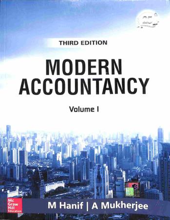 Book cover number 1 for Modern Accountancy Volume 1 written by Mohammed Hanif, Amitabha Mukherjee published by McGraw Hill Education Private Limited
