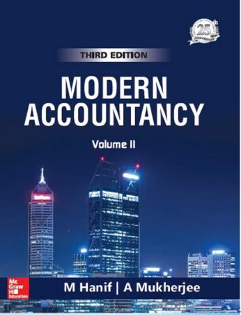 Book cover number 1 for Modern Accountancy Volume 2 written by Mohammed Hanif, Amitabha Mukherjee published by McGraw Hill Education Private Limited
