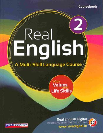 Book cover number 1 for Real English Coursebook 2 (A Multi - Skill Language Course) written by Brinder Aulakh published by Viva Education