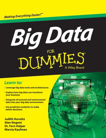 Book cover number 1 for Big Data For Dummies written by Judith Hurwitz published by Dummies