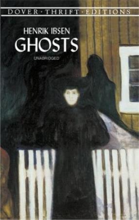 Book cover number 1 for Ghosts written by Henrik Ibsen published by Dover Publications