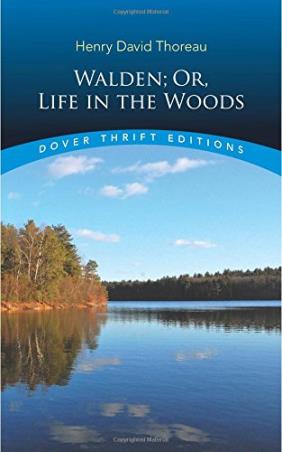 Book cover number 1 for Walden : Or, Life In The Woods written by Henry David Thoreau published by Dover Publications