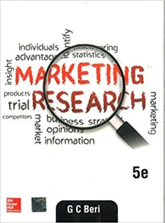 Book cover number 1 for Marketing Research written by G. C. Beri published by McGraw Hill Education Private Limited