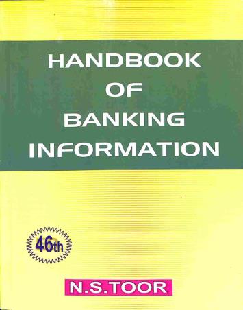Book cover number 1 for Handbook Of Banking Infromation written by N. S. Toor published by Skylark Publications
