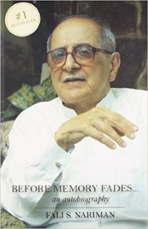Book cover number 1 for Before Memory Fades : An Autobiography written by Fali S. Nariman published by Hay House
