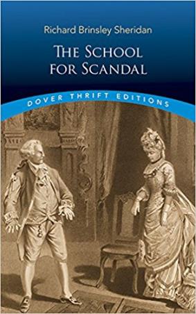 Book cover number 1 for The School For Scandal written by Richard Brinsley Sheridan published by Dover Publications