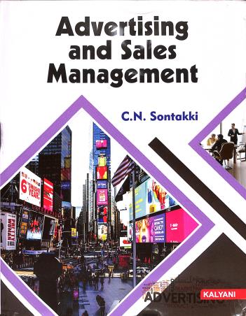 Book cover number 1 for Advertising And Sales Management written by C. N. Sontakki published by Kalyani Publishers