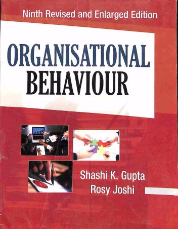 Book cover number 1 for Organisational Behaviour written by Shashi K. Gupta, Rosy Joshi published by Kalyani Publishers