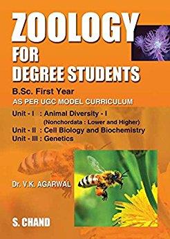 Book cover number 1 for Zoology For Degree Students (B.Sc. First Year) written by V. K. Agarwal published by S. Chand Publishing