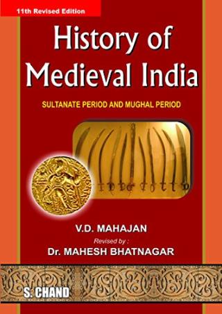 Book cover number 1 for History Of Medieval India written by V. D. Mahajan published by S. Chand Publishing