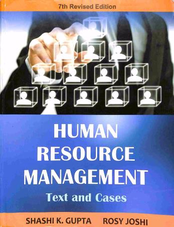 Book cover number 1 for Human Resource Management Text And Cases written by Shashi K. Gupta, Rosy Joshi published by Kalyani Publishers