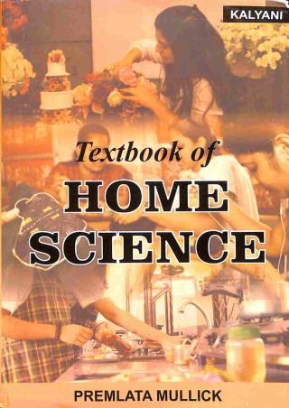 Book cover number 1 for Textbook Of Home Science written by Premlata Mullick published by Kalyani Publishers