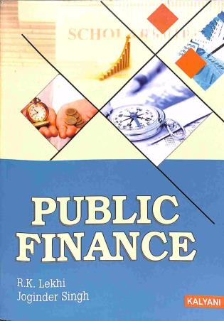 Book cover number 1 for Public Finance written by R. K. Lekhi, Joginder Singh published by Kalyani Publishers