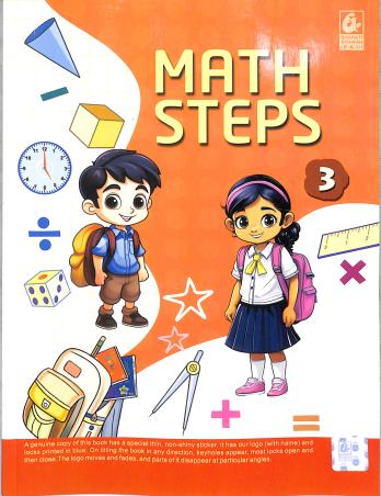 Book cover number 1 for Math Steps 3 (NEP / NCF) written by Asit Das Gupta, Surya Bhushan Prasad published by Bharati Bhawan Publishers & Distributors