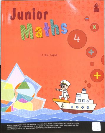 Book cover number 1 for Junior Maths 4 (NEP / NCF) written by A. Das Gupta, A. Banerjee published by Bharati Bhawan Publishers & Distributors