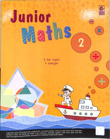 Book cover number 1 for Junior Maths 2 (NEP / NCF) written by Asit Das Gupta, Anindita Banerjee published by Bharati Bhawan Publishers & Distributors