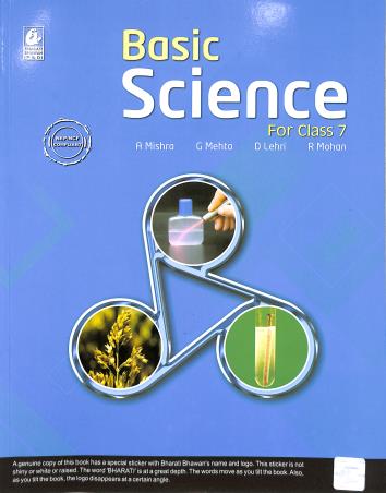 Book cover number 1 for Basic Science For Class 7 (NEP / NCF) written by A. Mishra, G. Mehta, D. Lehri published by Bharati Bhawan Publishers & Distributors