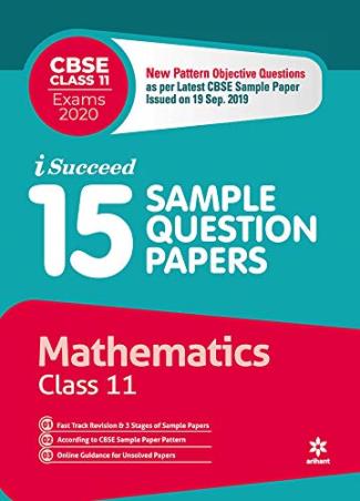 Book cover number 1 for 15 Sample Question Papers : Mathematics CBSE Class 11 Exam 2020 written by Amit Rastogi published by Arihant Prakashan
