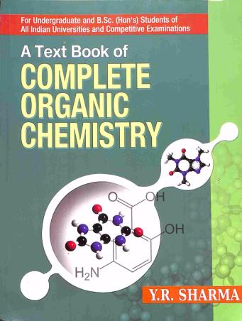 Book cover number 1 for A Textbook Complete Organic Chemistry written by Y. R. Sharma published by Kalyani Publishers