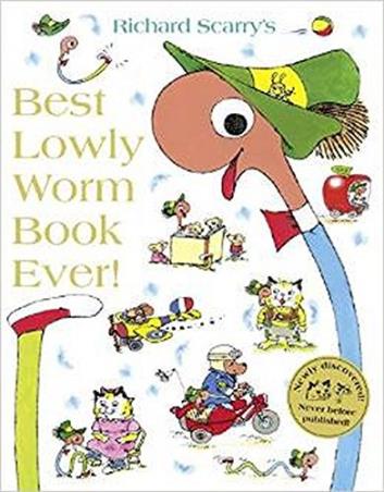 Book cover number 1 for Best Lowly Worm Book Ever written by Richard Scarry published by Harper Collins Publishers