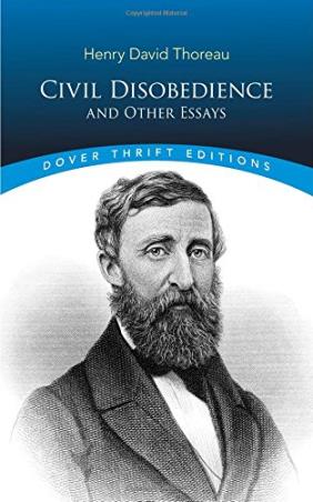 Book cover number 1 for Civil Disobedience, And Other Essays written by Henry David Thoreau published by Dover Publications