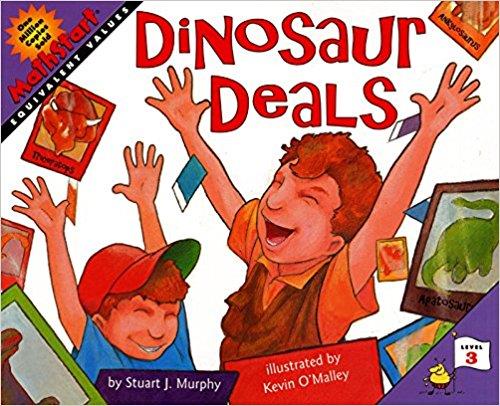 Book cover number 1 for Dinosaur Deals :  Math Start -3 written by Stuart J. Murphy published by Harper Collins Publishers
