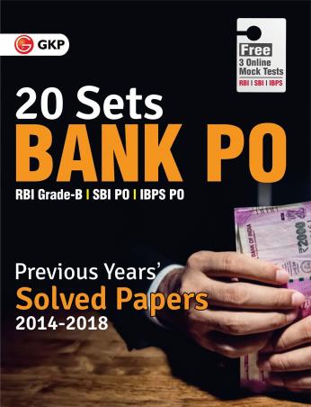Book cover number 1 for 20 Sets Bank PO Previous Years' Solved Papers 2014-2018 written by B. C. Das, B. N. Mukherjee published by G. K. Publications (P) Ltd.